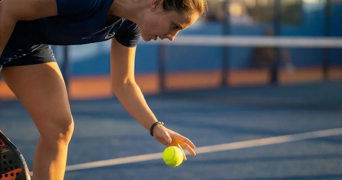 Deux joueuses de padel en discussion tactique